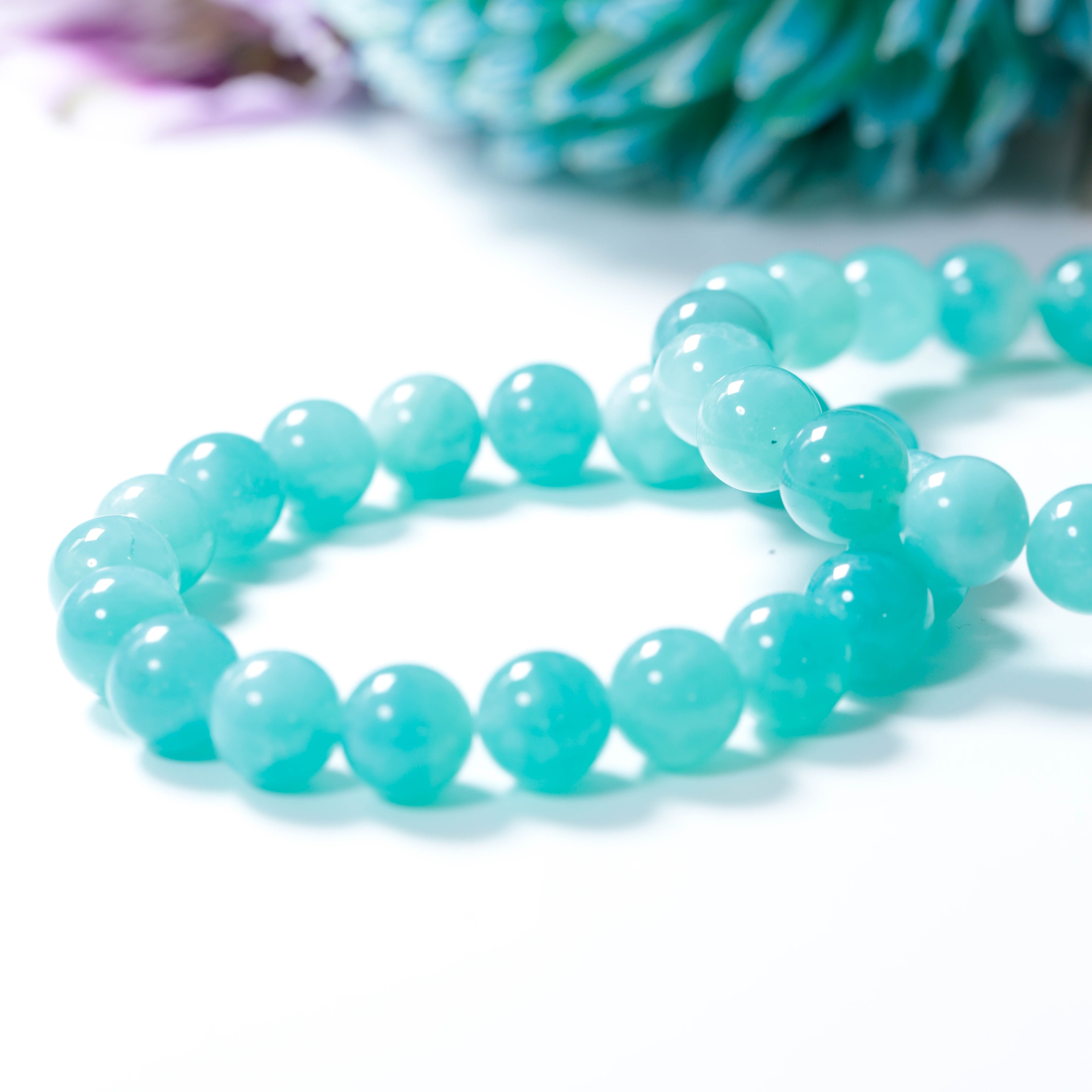 アマゾナイトインクォーツラウンドカット